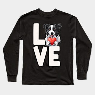 Border Collie Love Long Sleeve T-Shirt